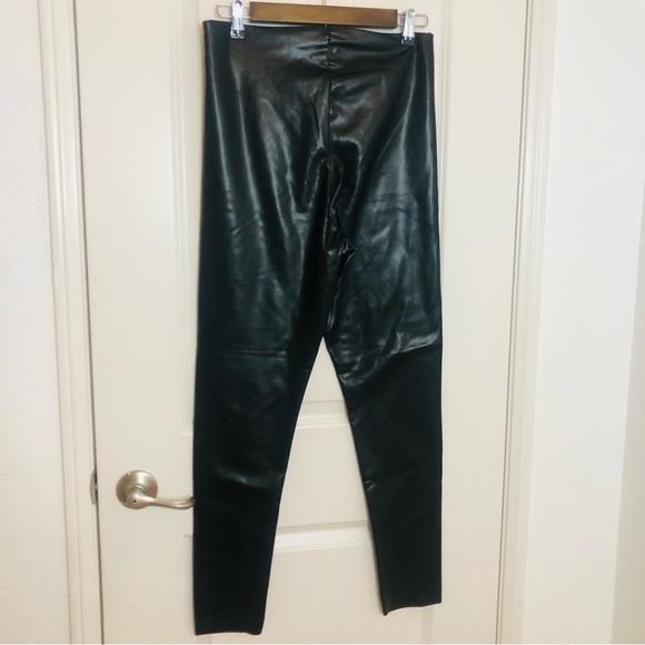 NWT New JOIE Faux Leather leggings Black Vegan various sizes MSRP $198 - Picture 5 of 13